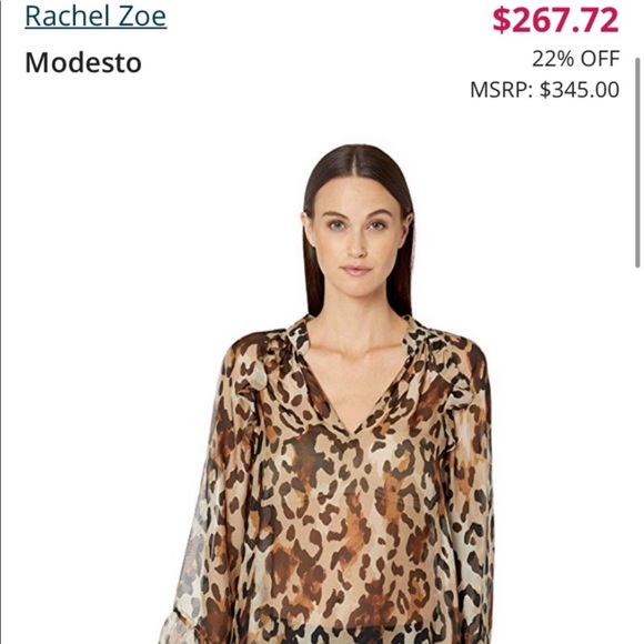 Leopard Blouse by Rachel Zoe - Picture 7 of 8